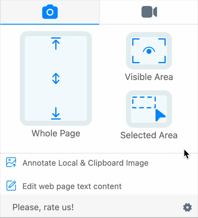 Screenshot Extension Demo