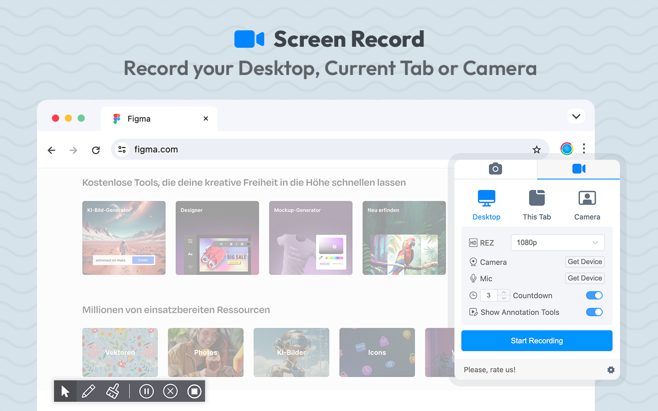 Video Recording Interface